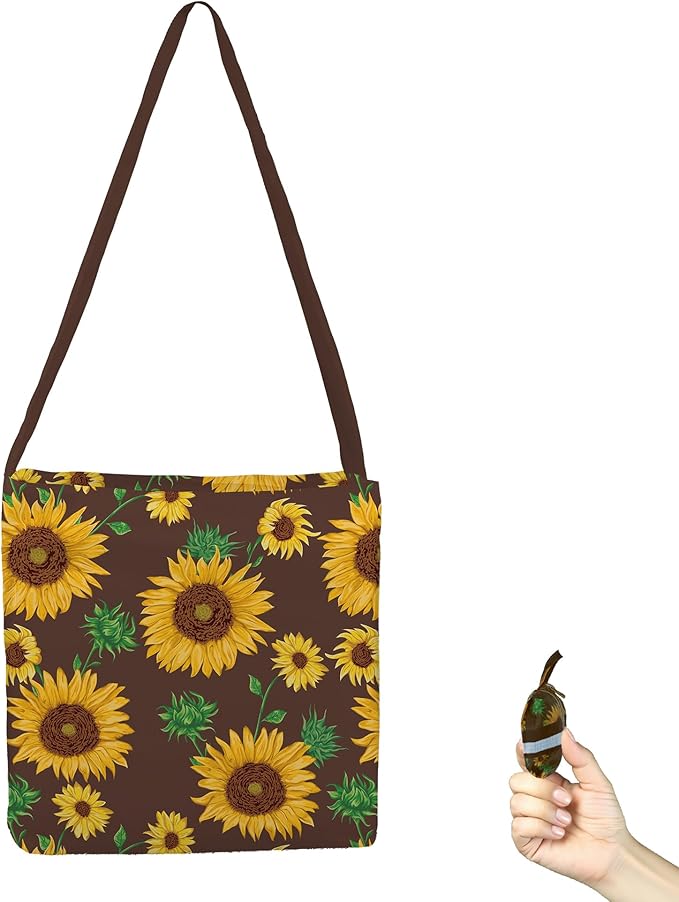 BeeGreen Reusable Grocery Shopping Bag -Travel Tote Bag - Foldable Compact Sturdy Bags