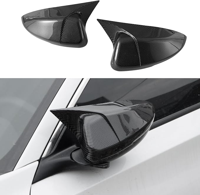 YINGTUU for Honda Accord 10th Gen 2018 2019 2020 2021 2022 2023 2024 2025 Car Ox Horn Side Rearview Mirror Cover Wing Mirror Protect Stickers Exterior Accessories Decals Carbon Fiber Pattern