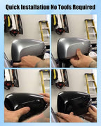 91059AJ210 Rearview Mirror Cover Fit for Subaru Forester 2014-2018 Impreza XV Crosstrek 2012-2014 Replace 91059AJ200 91059FJ000, Mirror Cap Glossy Black Left Drive Side