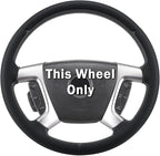 Steering Wheel Cover for Chevy Silverado 1500 GMC Sierra 1500 2007-2013/2500 3500 Chevrolet Tahoe Suburban Yukon (Yukon XL) 2007-2014/ Traverse 2009-2017/ GMC Sierra 2500HD 3500HD 2008-2014