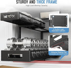 1 Pack 20.47IN Depth Under Sink Storage Organizer, Large 2-Tier Elegant Mesh Pull Out Shelf for Kitchen and Bathroom Cabinet 