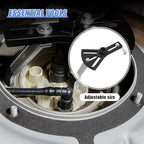 YoRise Car Fuel Pump Removal Tool, Adjustable Auto Fuel Lid Tank Cover Collar Ring Install Spanner with 3 Arms, 5.2'' to 7.17
