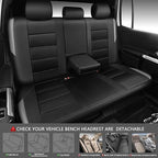 CAR PASS Memory Foam Car Seat Covers Full Set,Breathable Mesh Thick Seat Covers for Car,Gray Metal Film Leather Seat Covers,U