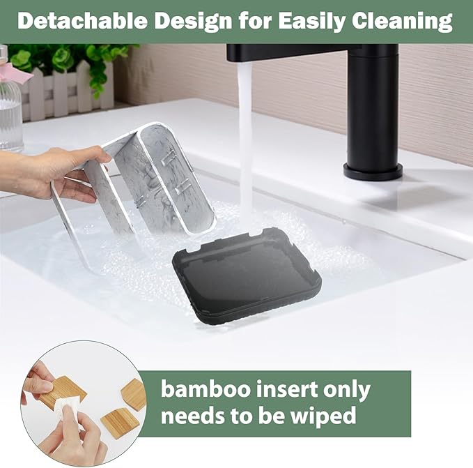 Chintu Toothbrush Holders for Bathroom Counter Organizer - 6 Slots Kids Tooth Brushing Holder Rustic Toothbrush and Toothpast