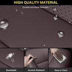Coverado Chevy Silverado Seat Covers, Leather Car Seat Covers Custom Fit for Chevy Silverado GMC Sierra 2014-2018 1500, 2015-