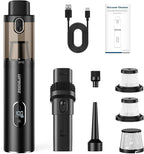 Car Vacuum, Handheld Vacuum Cordless with 14000PA Powerful Suction with LED Light, Air Duster 2-in-1,Low Noise Rechargeable P