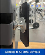 Gym Mate Magnetic Phone Mount Holder Compatible with MagSafe – Attaches to Metal Surfaces – Hands-Free Workout & Recording – Strong Magnetic Grip – Stable, Secure, Compact Size