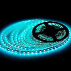 SUPERNIGHT 32.8 FT RGB LED Light Strip, 10M 600leds Multi-Color DC 24V Rope Lighting Non-Waterproof Decorate Bedroom TV Backlighting Car Party (Only Light Strip)