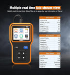 OBD2 Scanner with Upgrade Battery Tester - Diagnostic Tool for Cars That Check Engine Light & Emissions Readiness Read and