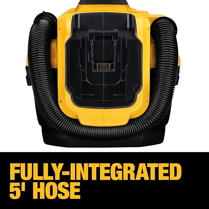DEWALT 20V MAX Cordless Shop Vac, Wet Dry Vacuum Cleaner, Portable 2 Gallon Wet Dry Vac, Strong Suction Shop Vacuum with Hepa