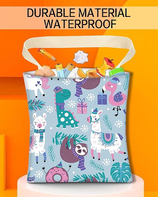 Car Trash Can, Durable Hanging Car Trash Garbage Bag, Cute Automotive Garbage Cans Organizer, Cute Snow Llama Sloth