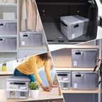 Fireproof Document Box, Fireproof Organizer Safe Box with Lock, Portable Office Storage Cabinet for Hanging Letter/Legal Size