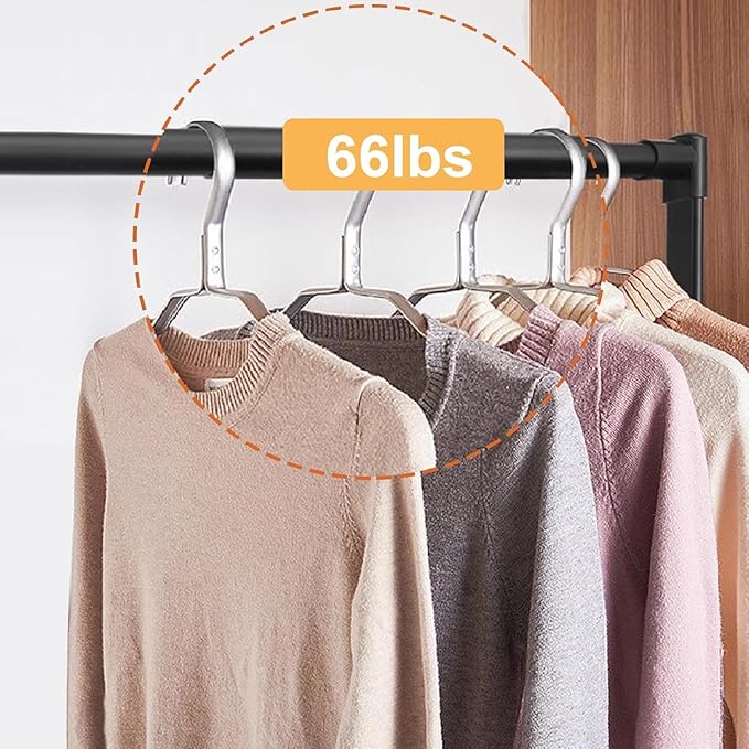 Pull Down Closet Rod for Hanging Clothes, Wardrobe Lift Rail Aluminum Alloy Organizer, Side Mounted Closet Rod for Kitchen Be