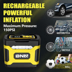 ‎DNA MOTORING TOOLS-00211 Yellow 12V DC Digital Tire Inflator Portable Air Compressor with Pressure Gauge for Cars, Bicycles, Motorcycles,Balls