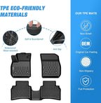 Nilight TPE Floor Mats for Buick Envision 2021 2022 2023 2024 2025 2026 All Weather Custom Fit Heavy Duty Floor Liners