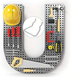 204 peg Board Hooks for Hanging - pegboard Accessories and Hangers for 1/6 & 1/8 inch peg Board Organizer Accessories - Ideal