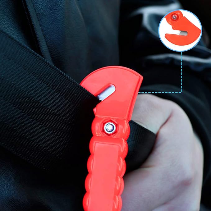 Car Window Breaker, Safety Hammer - Emergency Escape Tool, Window Breaker Seatbelt Cutter, Life Saving Survival Kit with Ligh