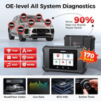 Launch X431 Creader Elite 2.0 FGC OBD2 Scanner, Bi-Directional Scan Tool for Ford/GM/Chrysler Series, ECU Coding, Lifetime