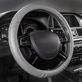 Car Pass Classical Leather Automotive Universal Steering Wheel Covers,Universal Fit for Suvs,Trucks,Sedans,Cars,Vans,14.5-15i