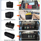 Car Trunk Organizer for SUV 60L Backseat Car Organizer Back Seat Large Storage Trunk Compartment Collapsible Car Caddy Heavy