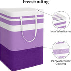 StorageRight Large Collapsible Laundry Basket Hamper with Easy Carry Handles，Freestanding Clothes Hampers for Laundry, Bedroo