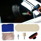 9Pcs/Set Glass Polishing Kit, 100g Cerium Oxide Powder Polishing Kit with Towel Polishing Wheels Set Polish Pads, Deep Scratc