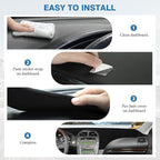 FIILINES Dash Cover for Lexus ES ES240 ES350 2007-2012, Dashboard Cover ES Accessories Suede Dash Cover Mat Sunshade Anti-Sli