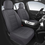 Car Seat Covers, Quilting Leather Seat Cover Two Front Seats, Waterproof Faux Leather Automotive Seat Covers for Cars, Univer