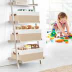 Closet Organizer Bins 3 Pack, Large Storage Bins for Shelves, Foldable Closet Storage Boxes Baskets with Leather Handles for 