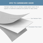 Criusia Drawer Organizer Clothes, 21 Pack Dresser Organizer for Baby Clothes, Underwear, Sock- Foldable Closet Organization a