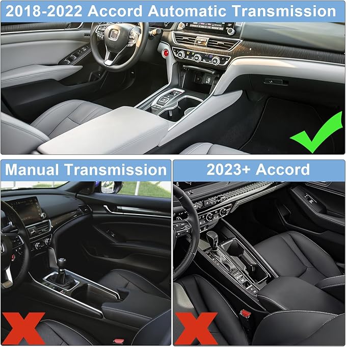 PIMCAR Center Console Hidden Organizer for Honda Accord 2018 2019 2020 2021 2022 Armrest Secret Compartment One-Touch Hidden Storage Accessories
