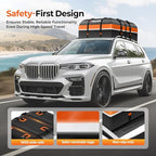 Truckiipa Car Rooftop Cargo Carrier Bag, 20 Cubic Feet Waterproof Roof Cargo Carrier Bag, Soft Shell Car Top Cargo Box for All Vehicles with/Without Racks, Anti-Slip Mat, Door Hooks, Luggage Lock