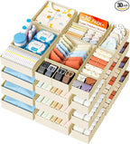 DIMJ Drawer Organizer Clothes Storage - 30 Pack Baby Dresser Organizer for Nursery, Small Fabric Closet Drawer Organizer Bins