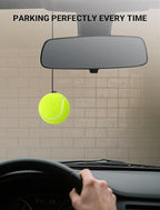 4-Packs Garage Tennis Ball Parking Aid with Non-Elastic String, Garage Ball for Parking with Adjustment Buckle, Easy Installation, Car Stop Indicator for Garage Accessories