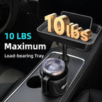 DYLEN Car Cup Holder Tray, Cup Holder Expander Adapter for Car, 9.5” Detachable Car Food Tray Table for Eating, Road Trip Ess