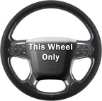 Steering Wheel Cover for Chevy Silverado 1500 2014-2018/2500 2500HD 3500 3500HD 2015-2019/ 4500HD 5500HD 6500HD 2019-2024/ Suburban Tahoe 2015-2020/ Colorado 2015-2022/ Traverse 2018-2023 Chevrolet