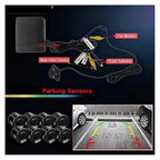 Crash Sensor Car Parking Sensor Kit 22mm Front and Back Radar Blind Spot Detection AHD/CVBS Fit for Smart Video Automotive Pa