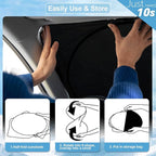 Custom Fit Infiniti QX60 Windshield Sunshade for Infiniti QX50 QX55 QX60 QX80 2026 2025-2018 Front Window Shades Cover for Windshield Sun Visor Protector 210T Reflector Blocks UV Ray Car Accessories