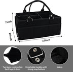 XUANGUO Baby Diaper Caddy Organizer for Girl Boy Large Nursery Storage Bin Basket Portable Holder Tote Bag for Changing Table
