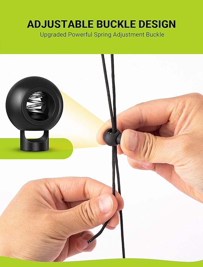 4-Packs Garage Tennis Ball Parking Aid with Non-Elastic String, Garage Ball for Parking with Adjustment Buckle, Easy Installation, Car Stop Indicator for Garage Accessories