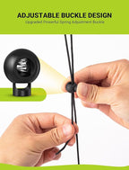 4-Packs Garage Tennis Ball Parking Aid with Non-Elastic String, Garage Ball for Parking with Adjustment Buckle, Easy Installation, Car Stop Indicator for Garage Accessories