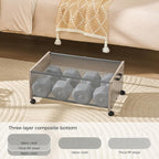 Under Bed Storage with Wheels, Bigger Size, Under Bed Drawers Heavy Duty, 2 Packs, Wooden Under Bed Storage Containers Organi
