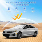 Sunshades for 2025 2026 Kia K4 Accessories Windshield Sun Shade Side Rear Window Shade Cover Sun Visor Shield Privacy Protection for Camping Keep Vehicle Cool Black 7PCS