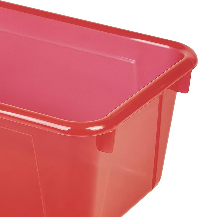 Storex Small Cubby Bin, 12.2 x 7.8 x 5.1 Inches, Assorted Candy, 5-Pack (62490U05C)