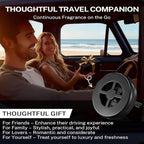 Car Fragrance Holder Compatible with Bath & Body Works Refills (Not Included), Air Freshener Vent Clip or Visor Clip, Refilla
