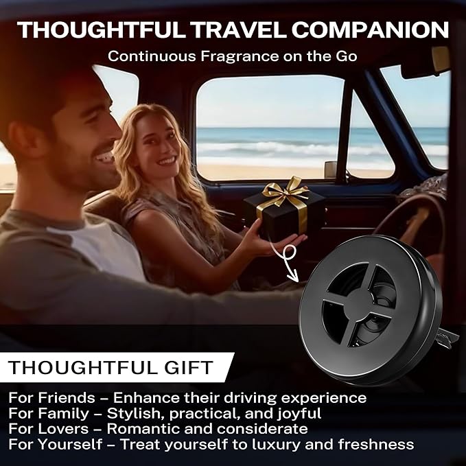 Car Fragrance Holder Compatible with Bath & Body Works Refills (Not Included), Air Freshener Vent Clip or Visor Clip, Refilla