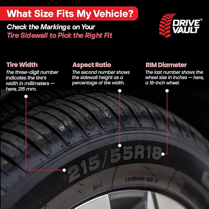 Snow Socks for Tires | Alternative for Tire Snow Chains | Ultra Grip Series | Reusable Snow Traction Device for Passenger Car
