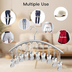 TomCare 2 Pack Tank Top Hanger and 2 Pack Leggings Organizers Space Saving Sport Bras Organizer Metal Yoga Pants Hangers with