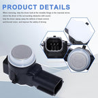 MANATEE Bumper Park Assist Object Sensor 84153946 for Cadillac Chevy GMC Buick Silverado Sierra 1500 2500 3500 HD Yukon XL Encore Lacrosse CTS CT6 XT5 XTS, 23428268 52050134 84078131 (4PCS Silver)