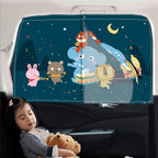 Car Sun Shade for Baby - EOHMAK Car Side Window Sun Shade Cover Upgrade Double Opening Car Interior Curtain Sun Blocker Blind (Party, 2 Pack)